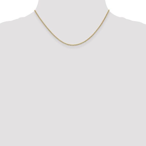 1.5mm, 14k Yellow Gold, Solid Anchor Link Chain Necklace, 16 Inch - Picture 2 of 8